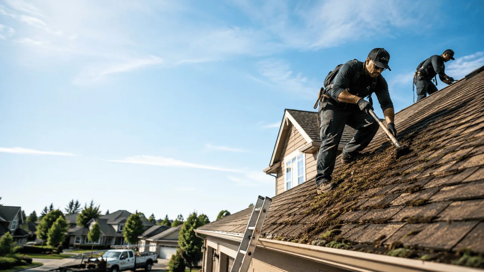Roof Moss Removal in Bellevue, MI near me
